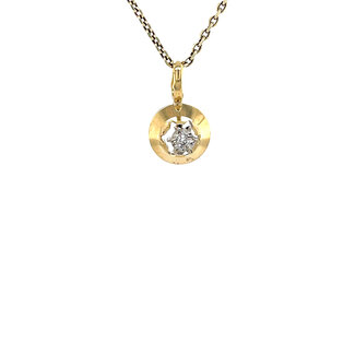 Gouden hanger met diamant