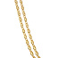 Gouden dubbele anker collier 50 cm 14 karaat