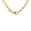 Gouden dubbele anker collier 50 cm 14 karaat