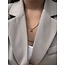 Gouden dubbele anker collier 50 cm 14 karaat