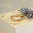 Tricolour gold trinity ring 14 karat