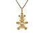 Gold bear pendant 14 karat