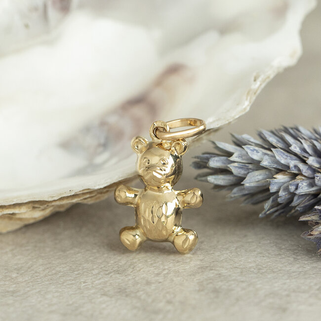 Gold bear pendant 14 karat
