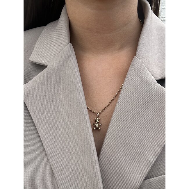 Gold bear pendant 14 karat