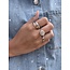 Gouden ring met diamant 14 karaat