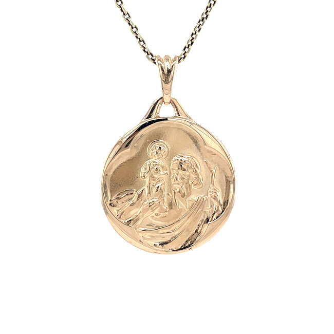 Gold coin pendant 14 kt