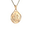 Gold coin pendant 14 kt
