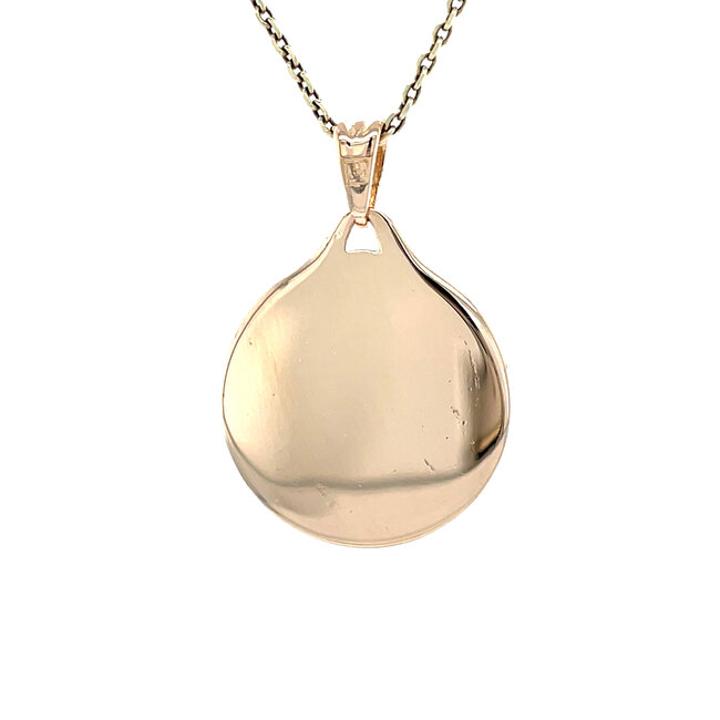 Gold coin pendant 14 kt