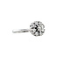 White gold entourage ring with diamond 14 kt