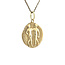 Gold twin pendant 14 karat