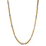 Gouden collier bicolour 46.5 cm 14 karaat