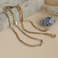 Goldenes Collier bicolor 46,5 cm 14 Karat