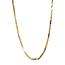 Gold bicolour necklace 46.5 cm 14 karat