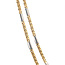 Gouden collier bicolour 46.5 cm 14 karaat