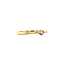 Gold solitaire ring with diamond 14 karat