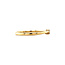 Gold solitaire ring with diamond 14 karat