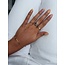 Gold solitaire ring with diamond 14 karat