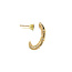 Gold stud earrings with diamond 14 karat