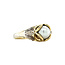 Vintage gold ring with pearl 14 karat