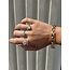 Vintage gold ring with pearl 14 karat