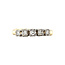 Gold row ring with diamond 14 karat