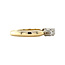 Gold row ring with diamond 14 karat