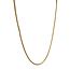 Gouden slangcollier 42.5 cm 14 karaat