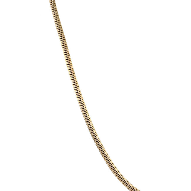 Gouden slangcollier 42.5 cm 14 karaat