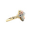 Tricolour gold ring 14 karat