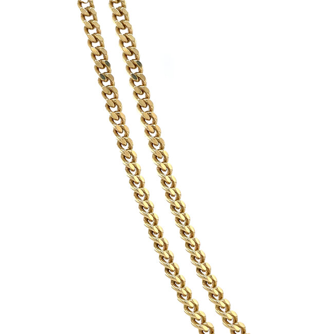 Goldene Halskette Gourmet 46,5 cm 14 Karat