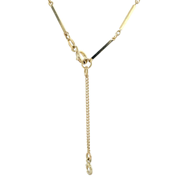 Goldener Choker mit Perlen 14 Karat