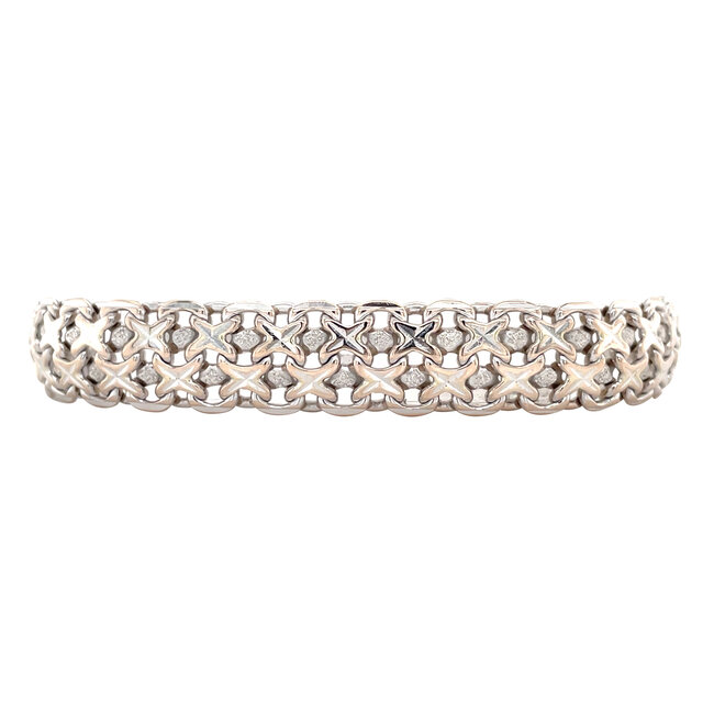 White gold bracelet 19 cm 14 karat