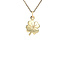 Gouden hanger klavertje 4 14 karaat