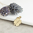 Gold pendant 4-leaf clover 14 karat