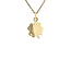 Gouden hanger klavertje 4 14 karaat