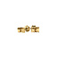 Gold solitaire stud earrings with diamond 14 karat