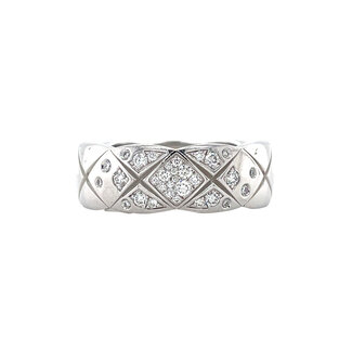 Witgouden Chanel ring coco crush