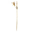 Gold stud earrings with pendant 14 karat
