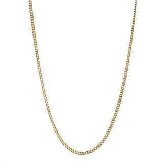 Gold long gourmet necklace