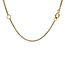 Gouden lengtecollier venetiaan 52.5 cm 14 karaat