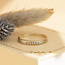 Goldener Ring mit Diamant 14 Karat
