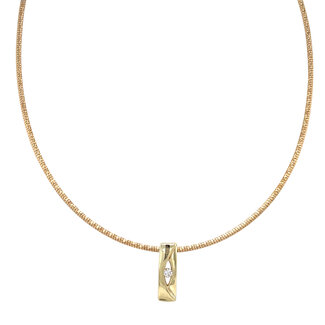 Gouden spang met hanger