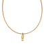 Gouden spang met diamant hanger 14 karaat