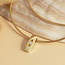 Gouden spang met diamant hanger 14 karaat