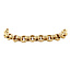 Gold jasseron bracelet 19.5 cm 14 karat