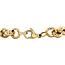 Gouden jasseron armband 19.5 cm 14 karaat