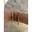 Gouden jasseron armband 19.5 cm 14 karaat