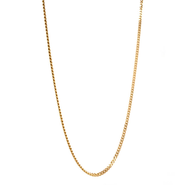 Gouden lengtecollier gourmet 70.5 cm 14 karaat