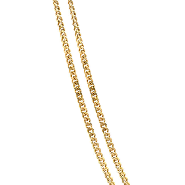 Gouden lengtecollier gourmet 70.5 cm 14 karaat