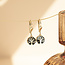 Gouden oorhangers met levensboom 18 karaat
